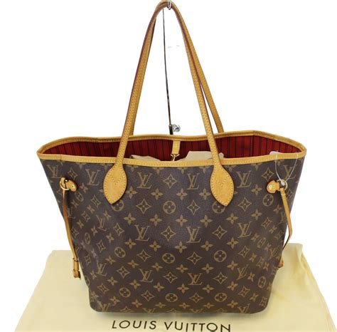 louis vuitton tote red interior|Louis Vuitton tote bag monogram.